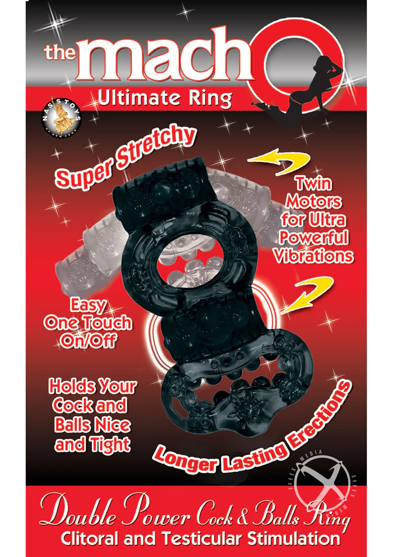 The Macho Ultimate Ring Double Power Cock and Ball Vibrating Cock Ring - Image 2