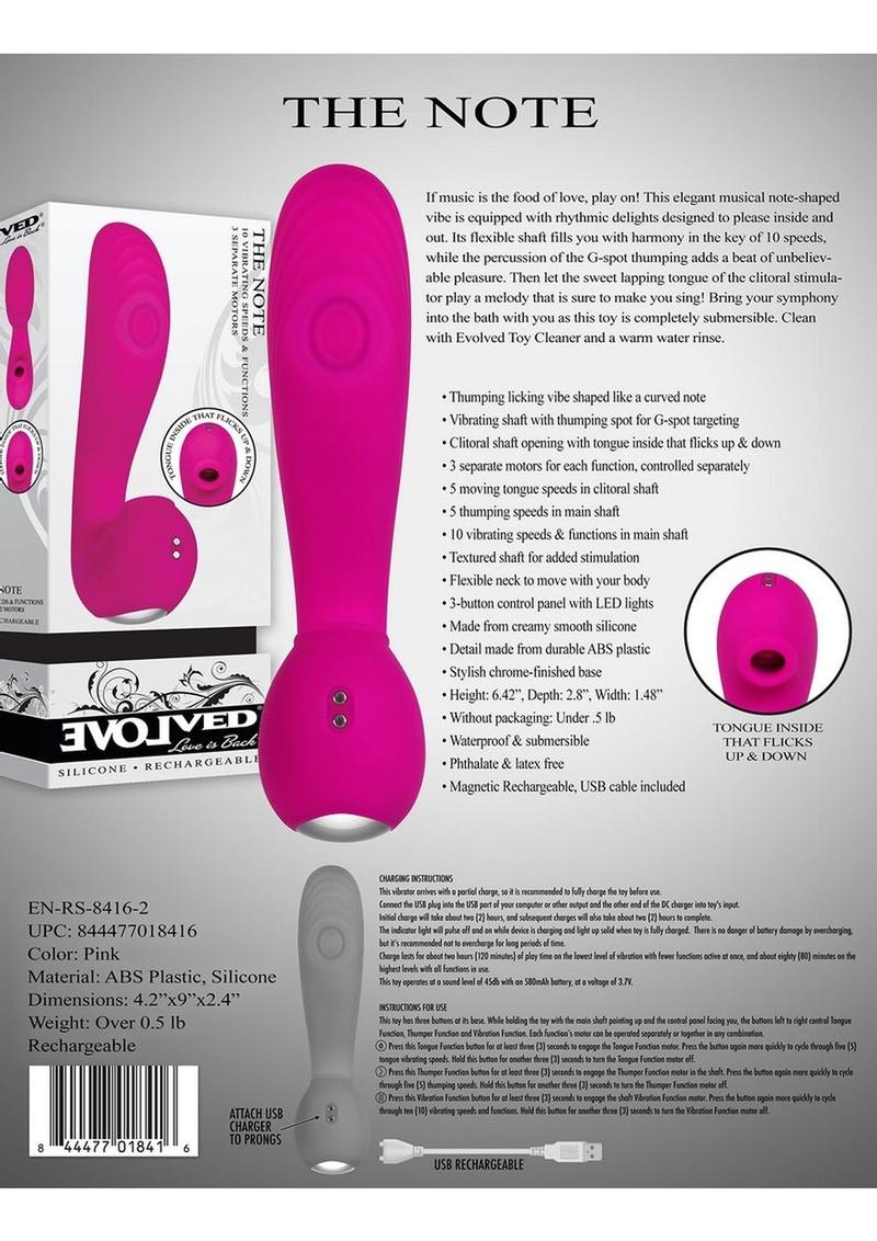 The Note Silicone Rechargeable Vibrator - Image 4