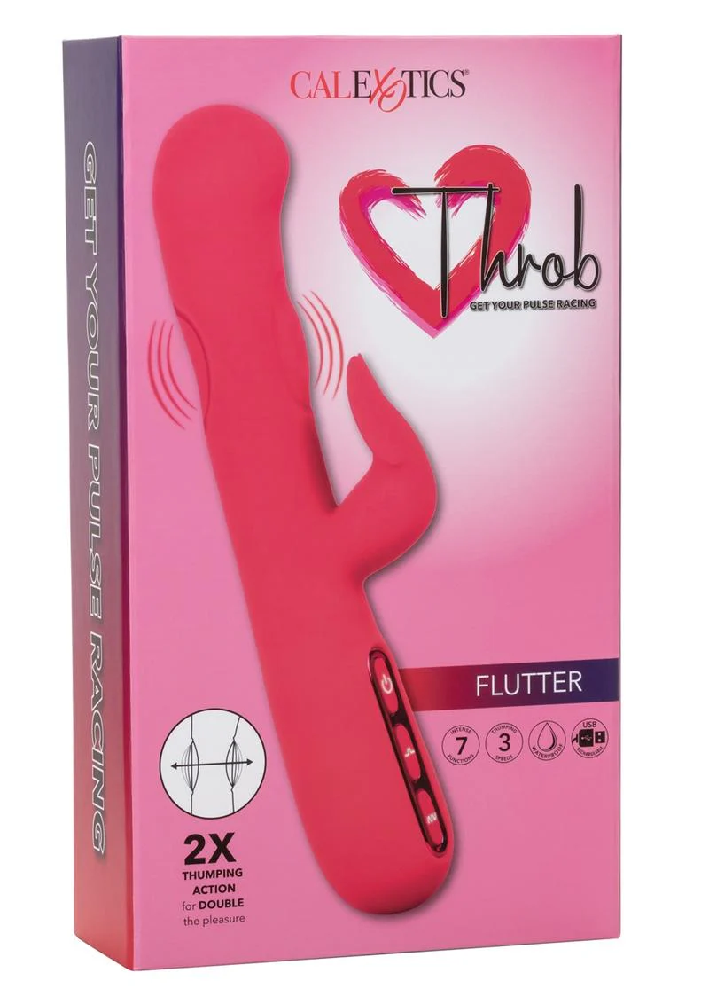 Throb Flutter Silicone Rechargeable Vibrator - Image 2