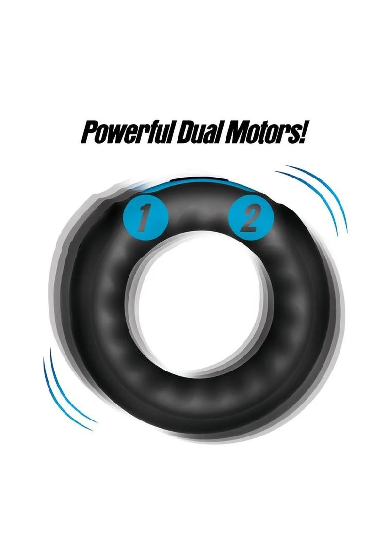 Trinity Men Remote Control 7x Rechargeable Silicone Cock Ring - Image 4