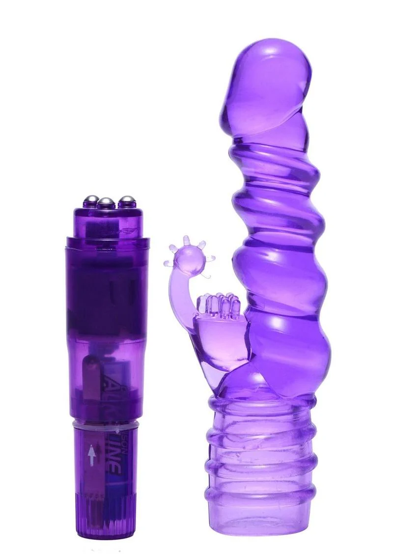 Trinity Vibes Royal Rocket Ribbed Rabbit Vibrator - Image 3