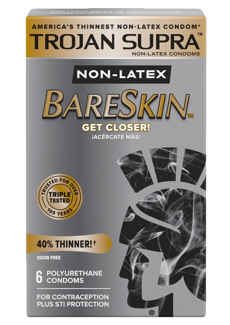 Trojan Condom Supra Microsheer Non Latex Lubricated - Image 2