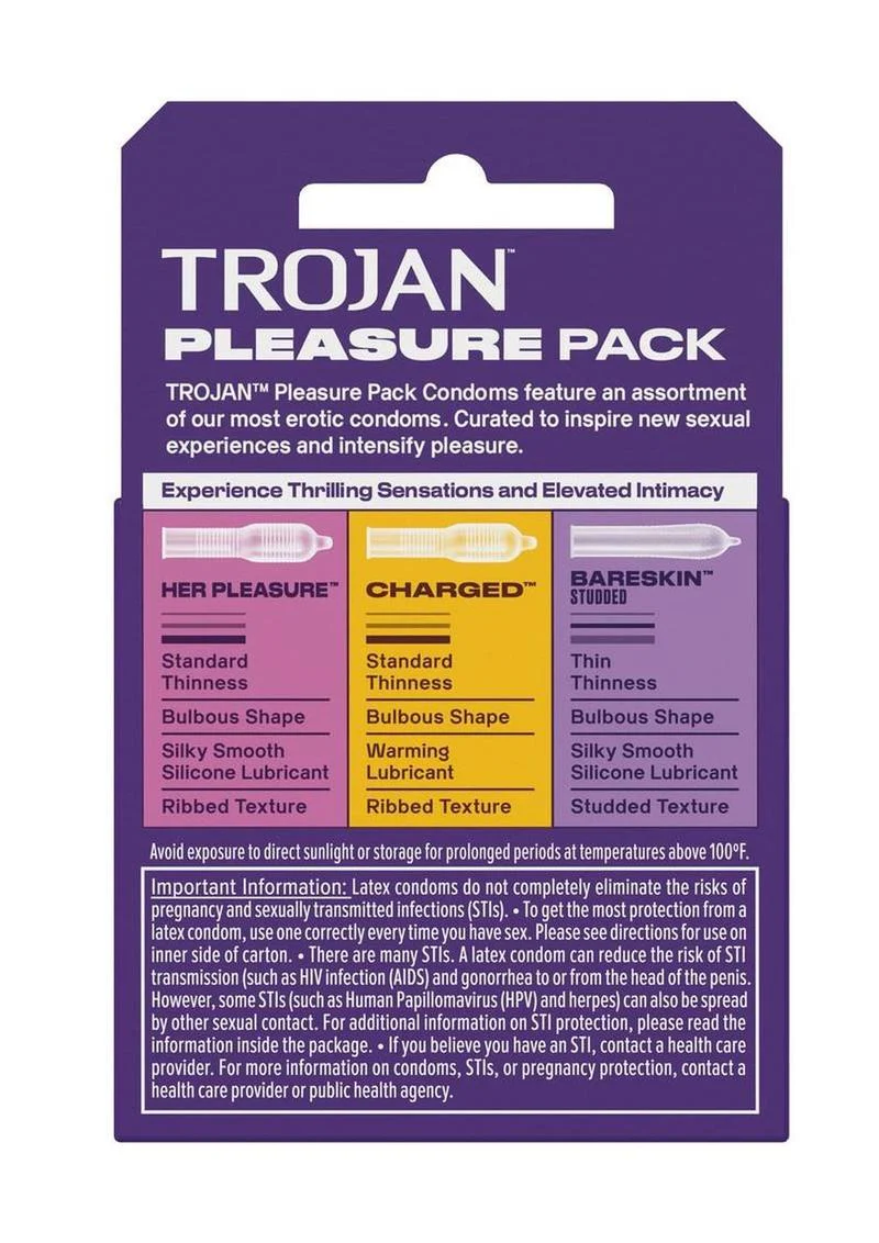 Trojan Pleasure Pack Condoms (3ct - Image 4