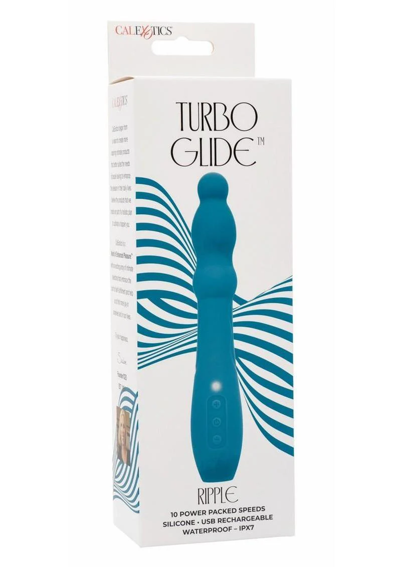 Turbo Glide Ripple Rechargeable Silicone Massager - Image 2