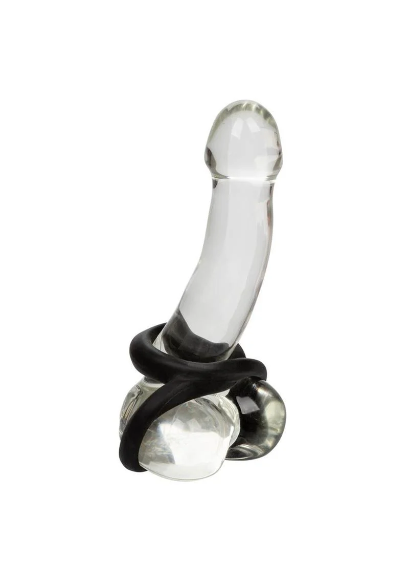 Ultra-Soft Crazy 8 Dual Silicone Cock Ring - Image 3