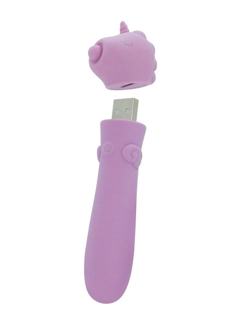 Unihorn Karma Lilac Rechargeable Silicone USB Bullet - Image 3