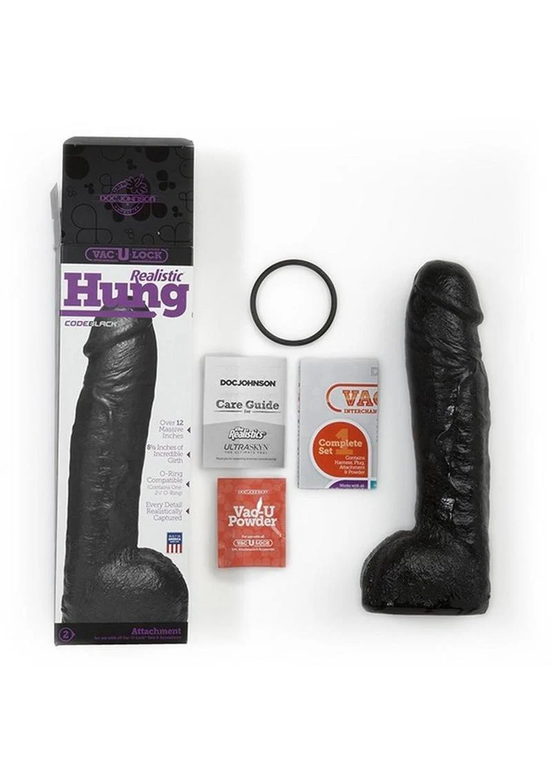 Vac-U-Lock Codeblack Realistic Hung Dildo - Image 3