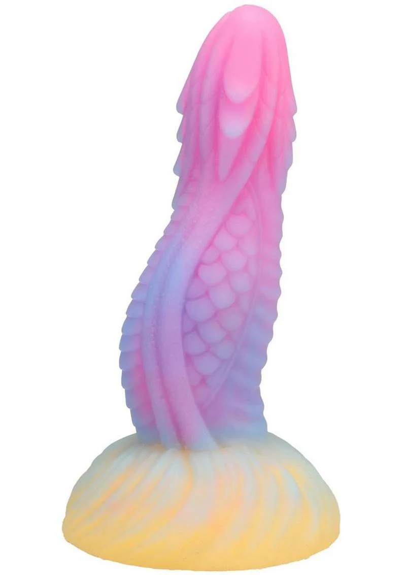 Vac-U-Lock Fantasy Fuckers Dragon's Tongue Glow In The Dark Silicone Dildo - Image 4