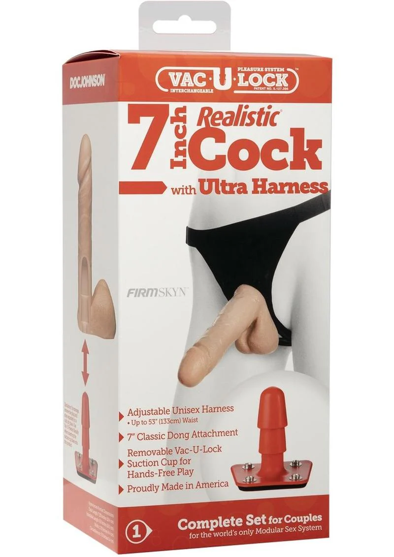 Vac-U-Lock Realistic Cock with Ultra Harness - Image 3