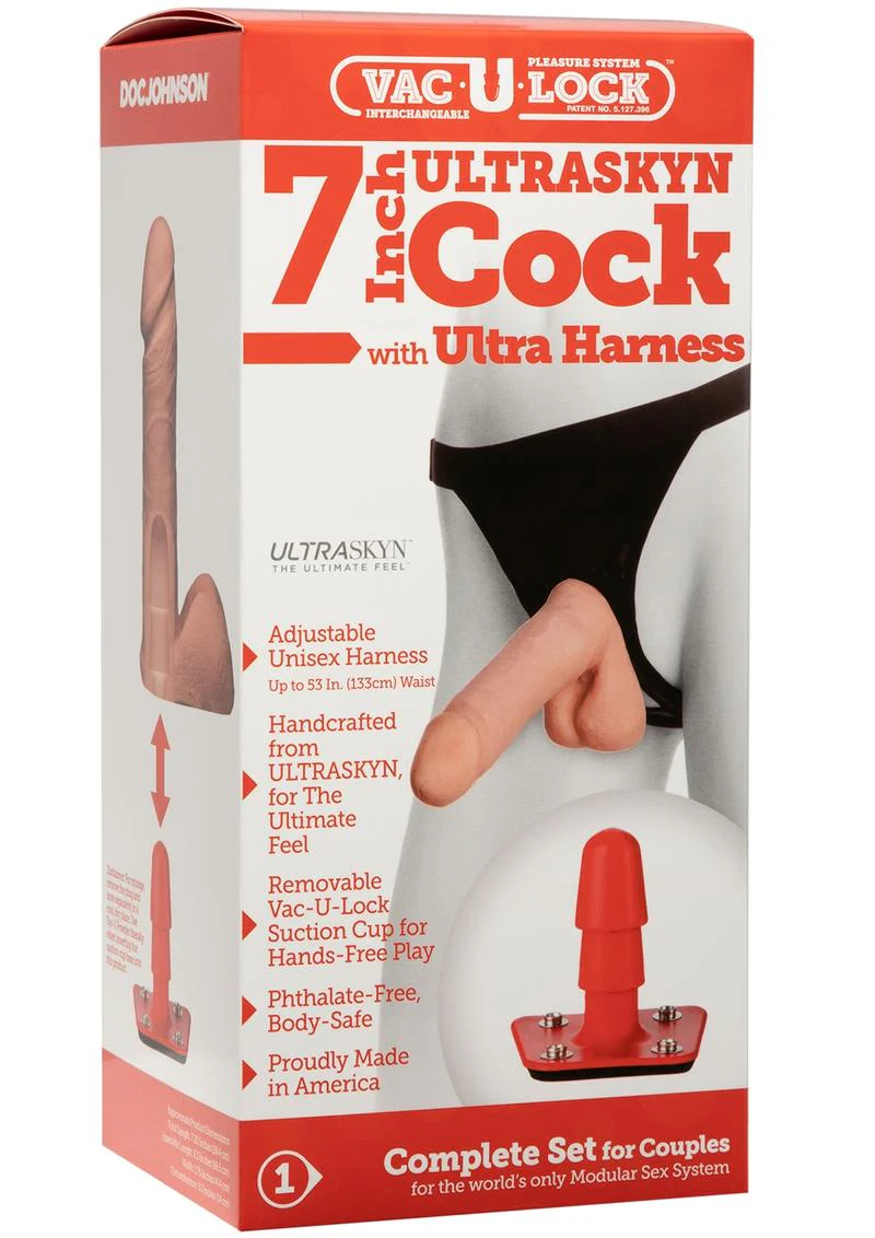 Vac-U-Lock Ultraskyn Cock with Ultra Harness - Image 3