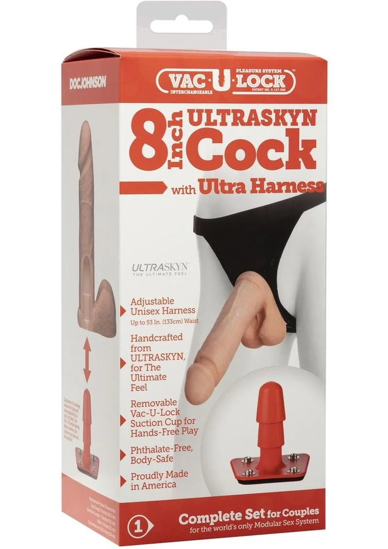 Vac-U-Lock Ultraskyn Cock with Ultra Harness - Image 6