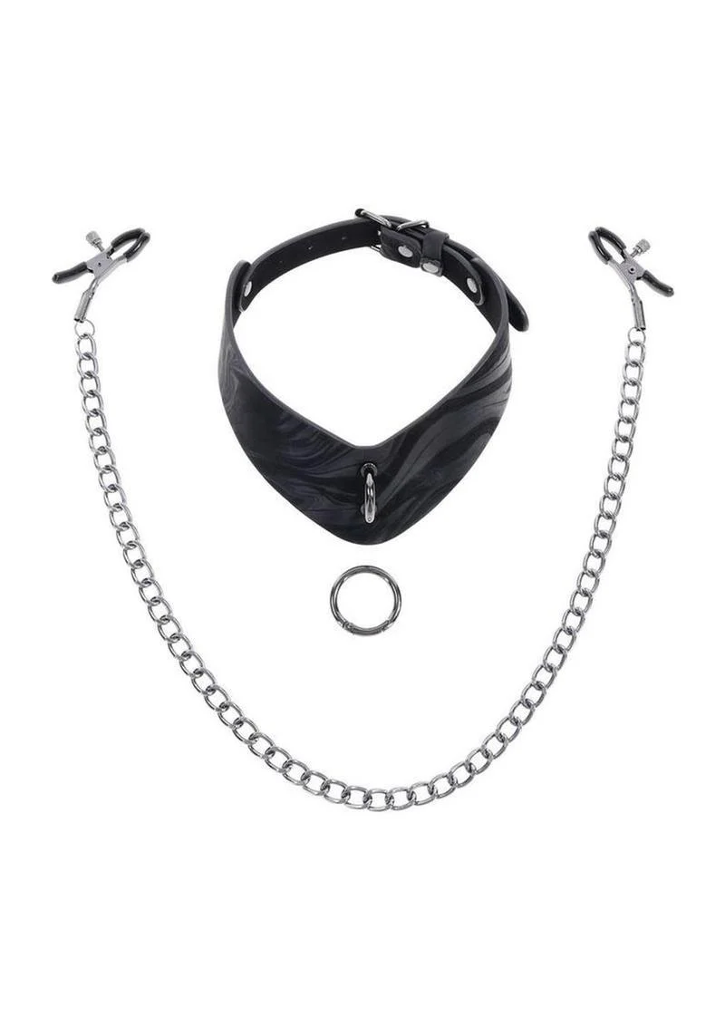 Velvet Noir Collar and Removable Clamps - Image 4