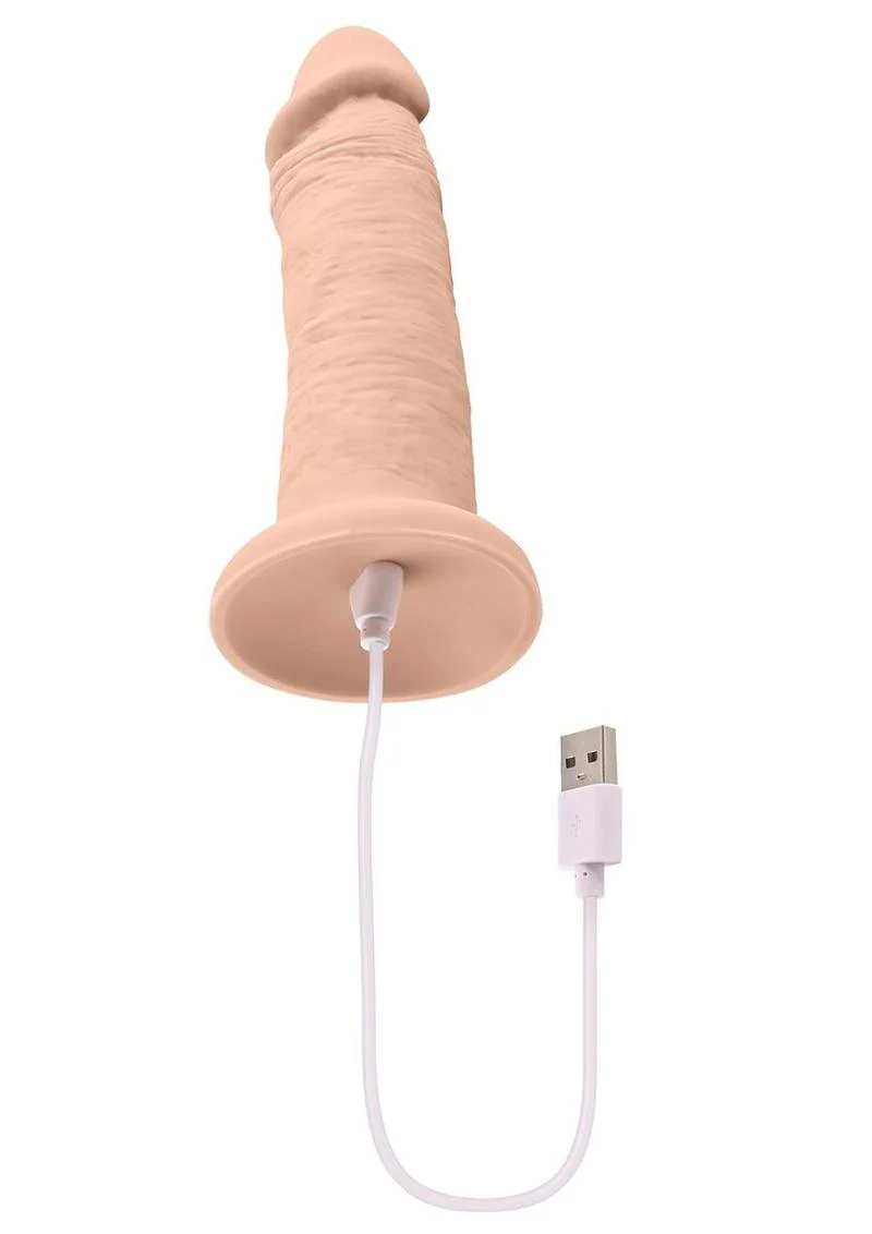 Vibrating Rechargeable Silicone Dildo - Image 4