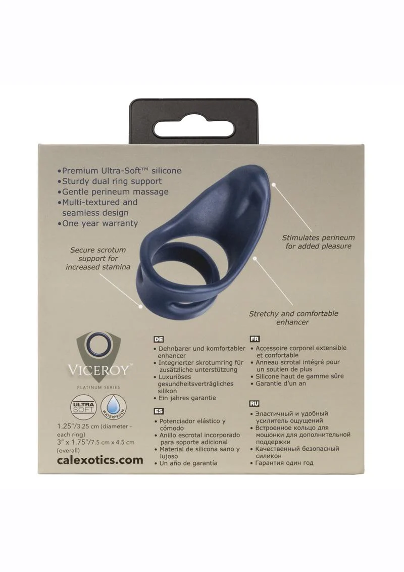 Viceroy Perineum Dual Ring Silicone Cock Ring - Image 4