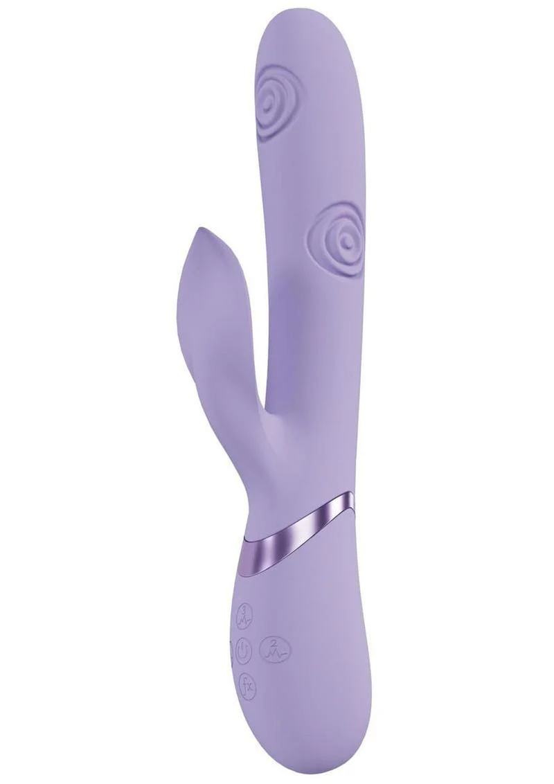 Vive Fronda Silicone Rechargeable Triple Motor G-Spot Vibrating and Tapping Leaf Clit Stimulator - Image 4