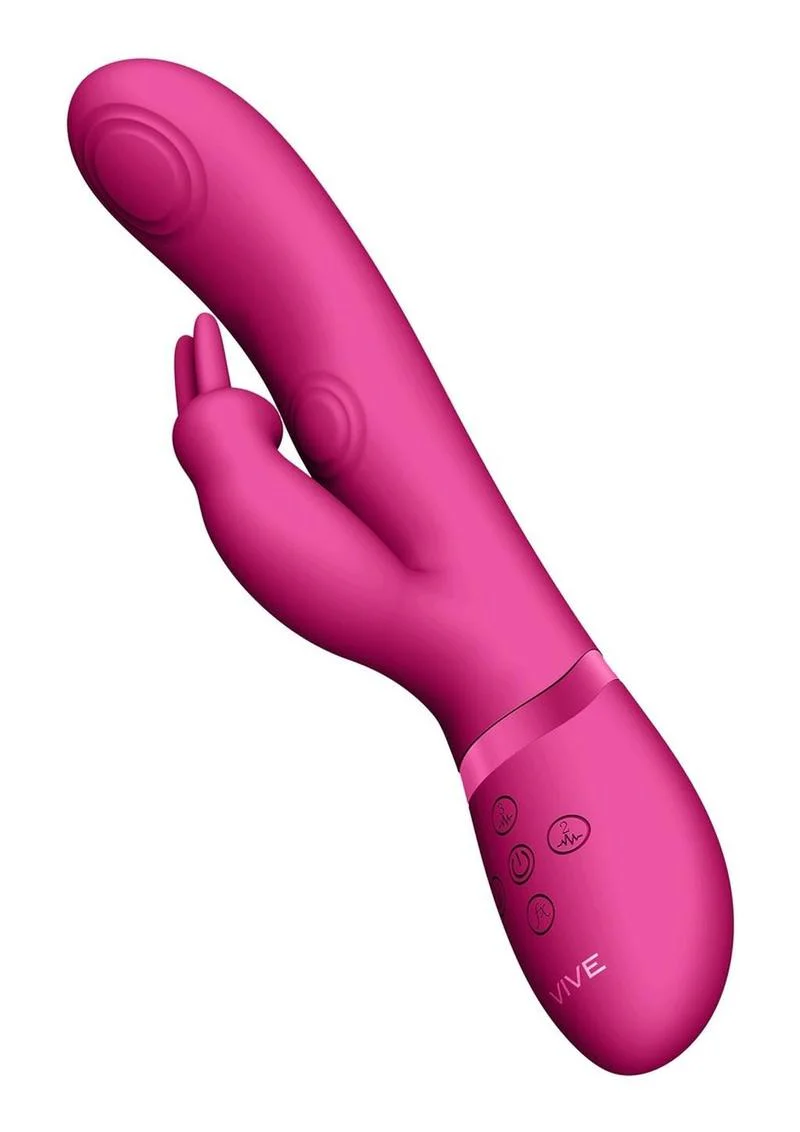 Vive May Dual Pulse-Wave and Vibrating C-Spot and G-Spot Rechargeable Silicone Rabbit - Image 4