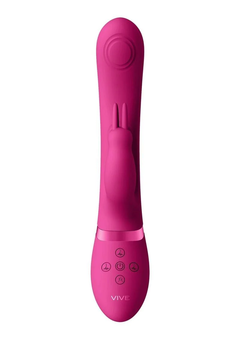 Vive May Dual Pulse-Wave and Vibrating C-Spot and G-Spot Rechargeable Silicone Rabbit - Image 5