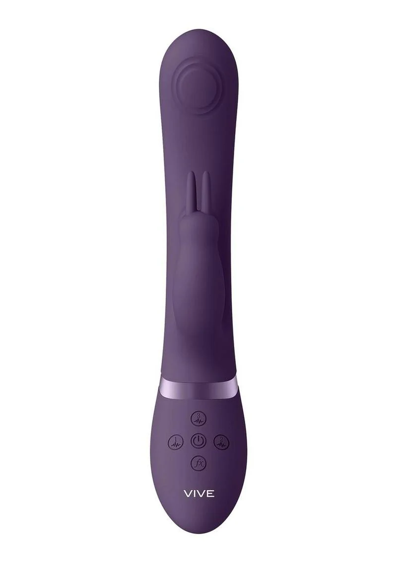 Vive May Dual Pulse-Wave and Vibrating C-Spot and G-Spot Rechargeable Silicone Rabbit - Image 8