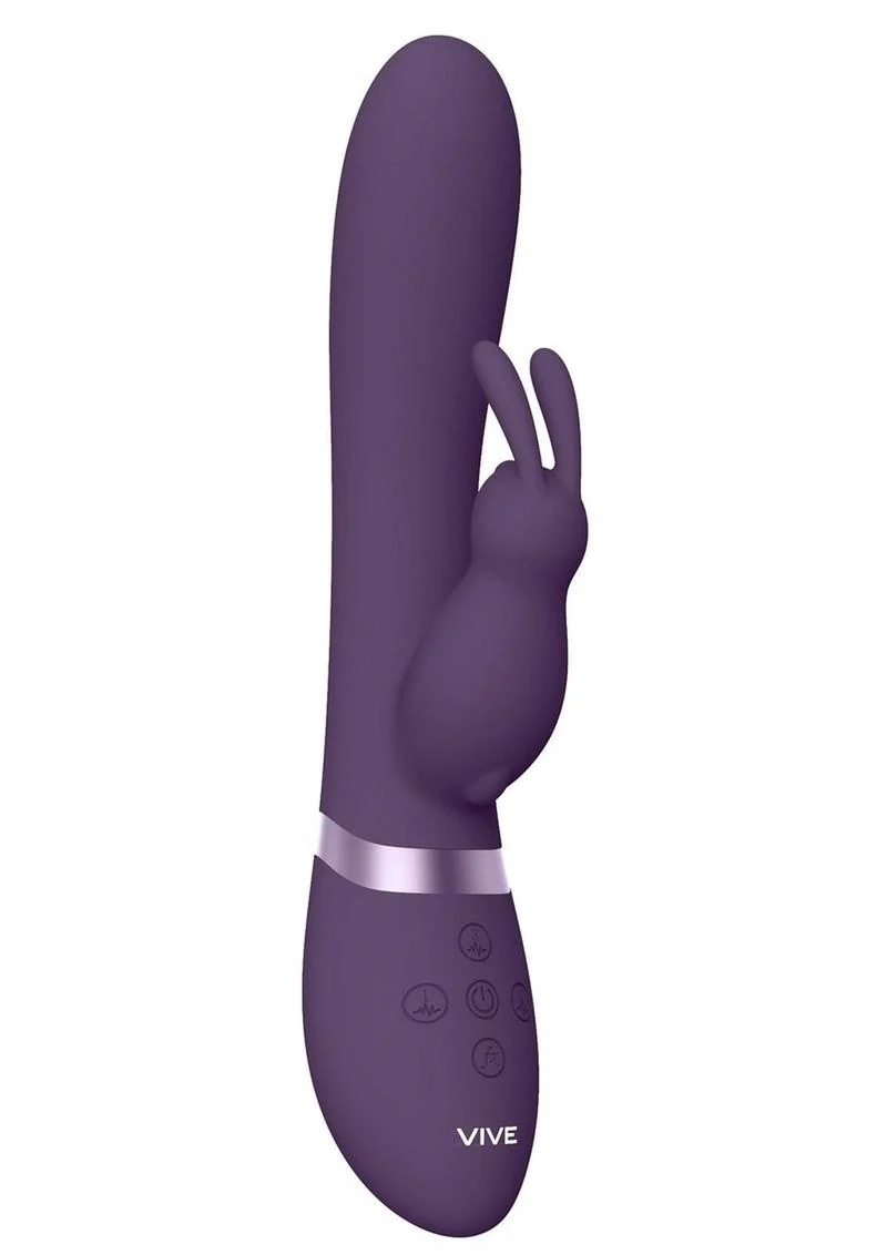 Vive Taka Rechargeable Silicone Inflatable and Vibrating Rabbit Vibrator - Image 7