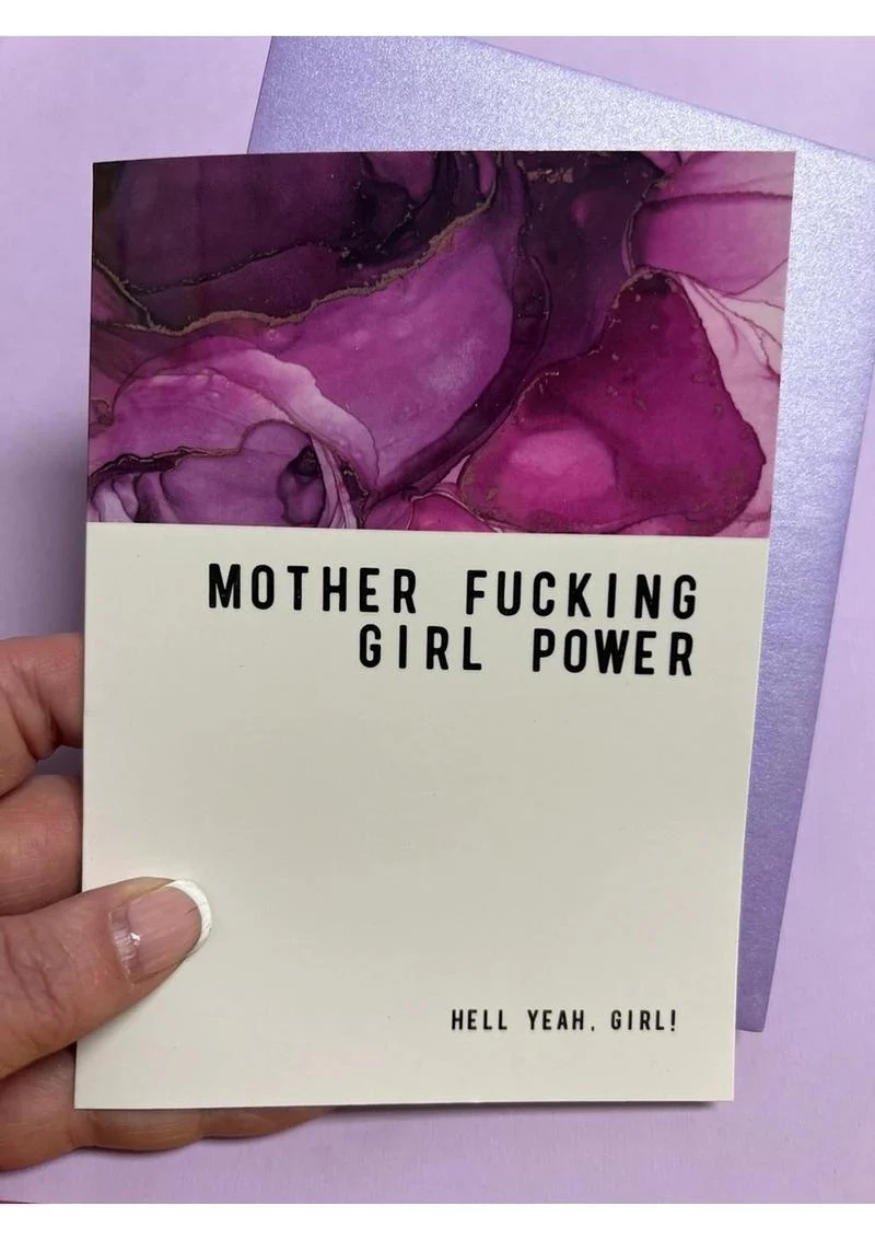Warm Human Girl Power Greeting Card - Image 2