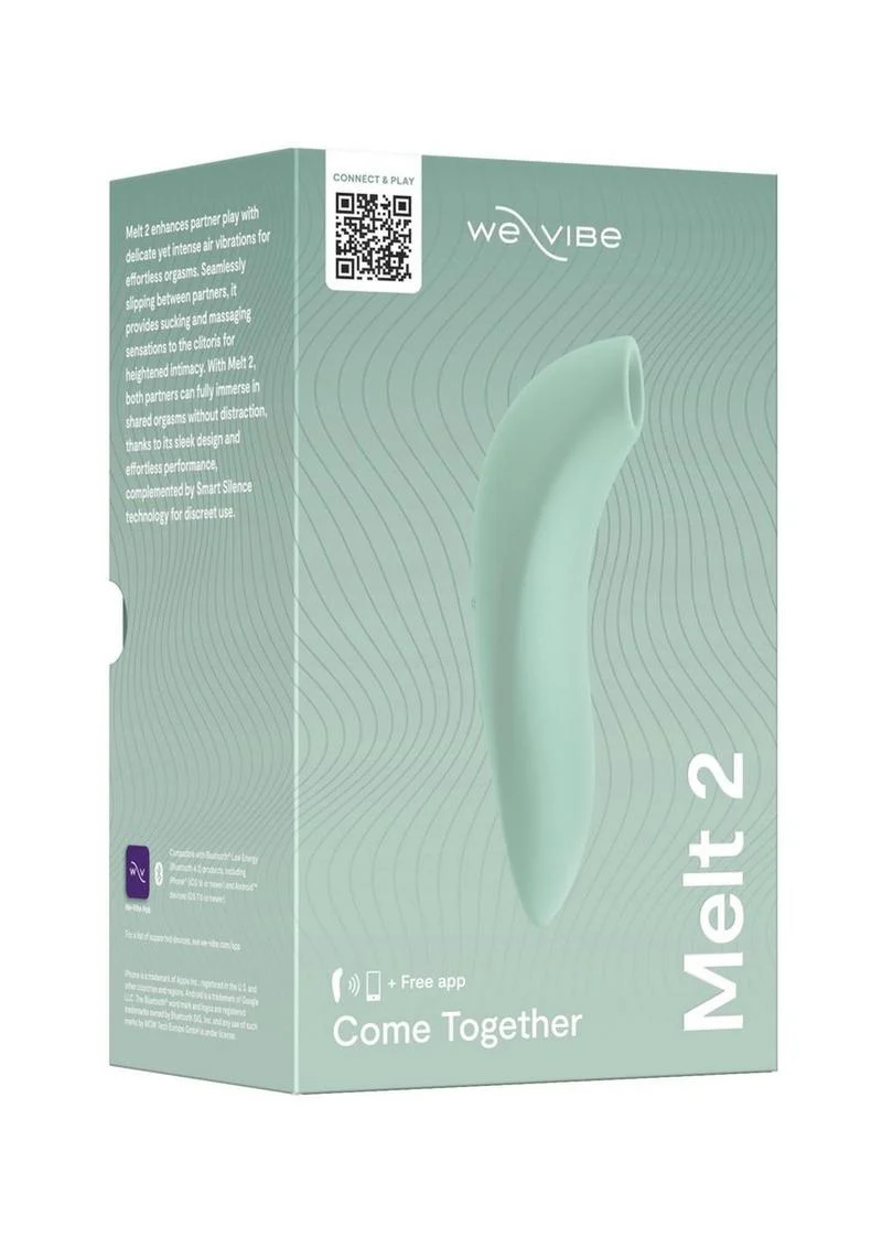 We-Vibe Melt 2 Rechargeable Silicone Couples Vibrator - Sage - Image 2