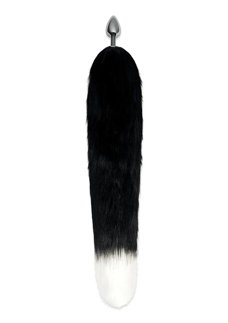WhipSmart Metal Plug with 14in Indigo Fox Tail - Image 3