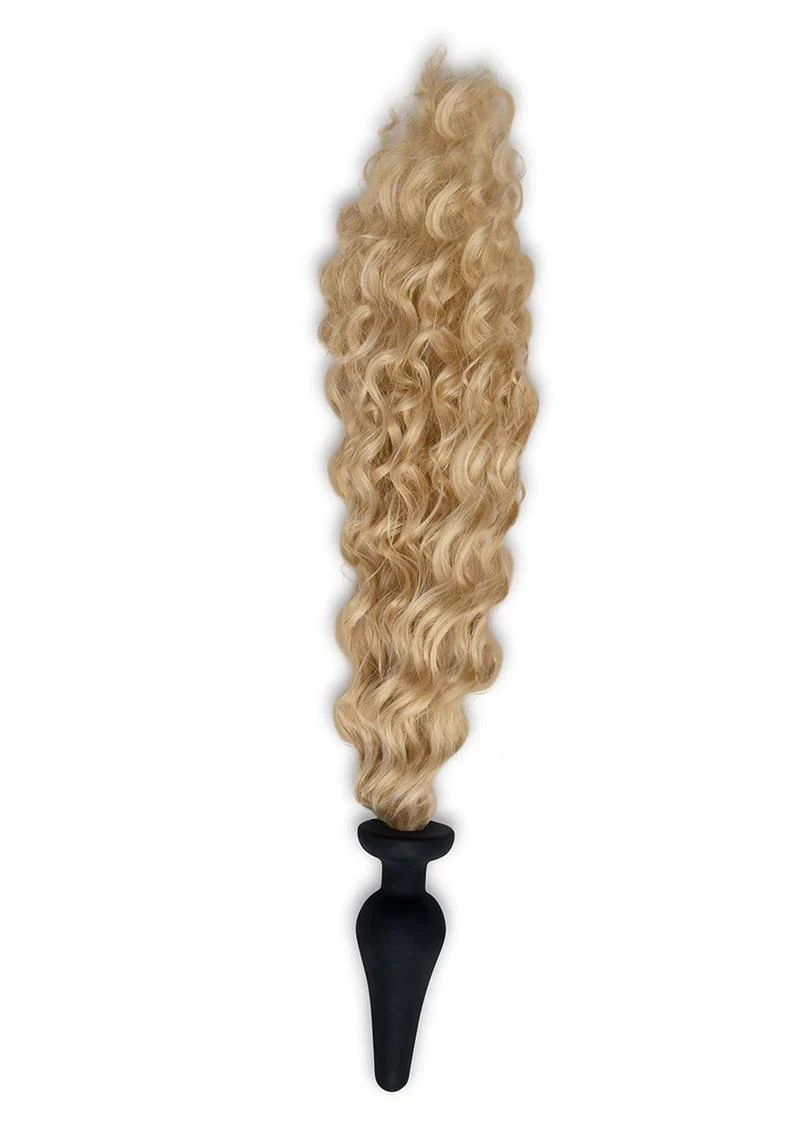 WhipSmart Silicone Plug 4in with Pony Tail - Blondie - Image 3