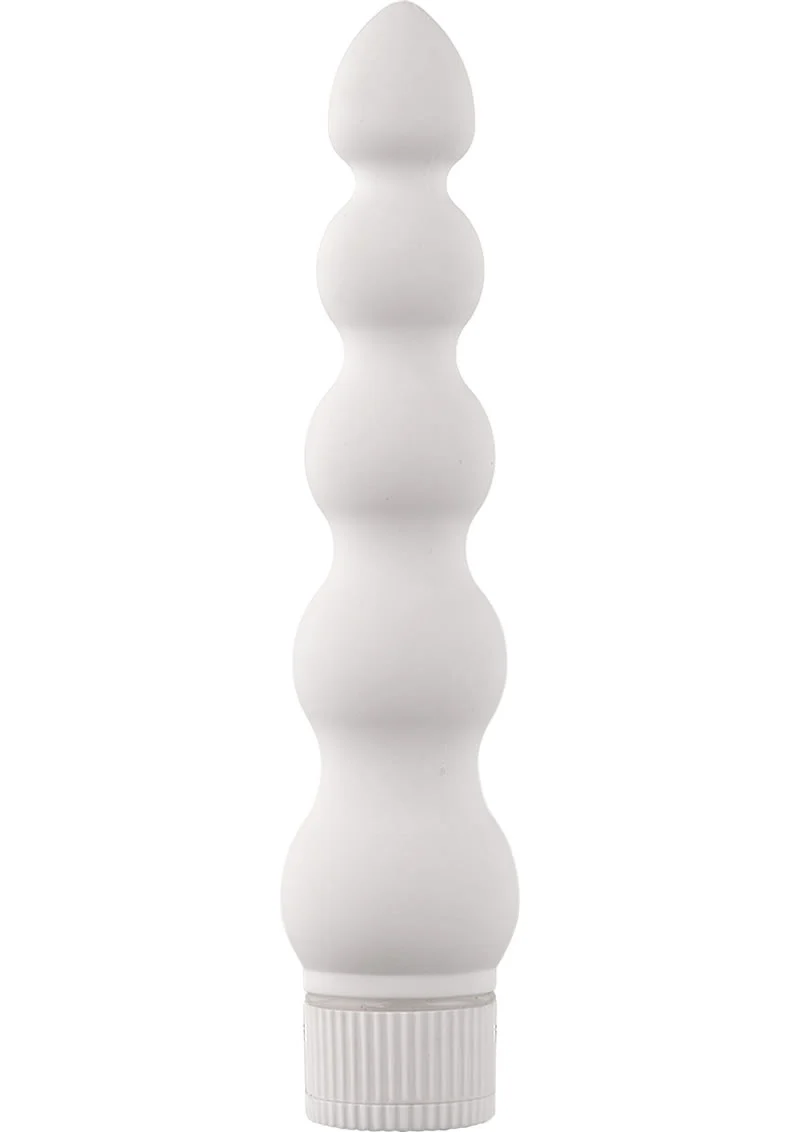 White Nights Ribbed Waterproof Vibrator
