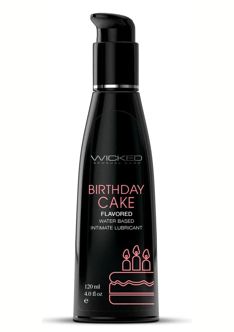 Wicked Aqua Water Based Flavored Lubricant Birthday Cake - Image 2