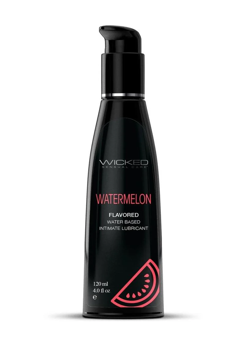 Wicked Aqua Water Based Flavored Lubricant Watermelon - Image 3