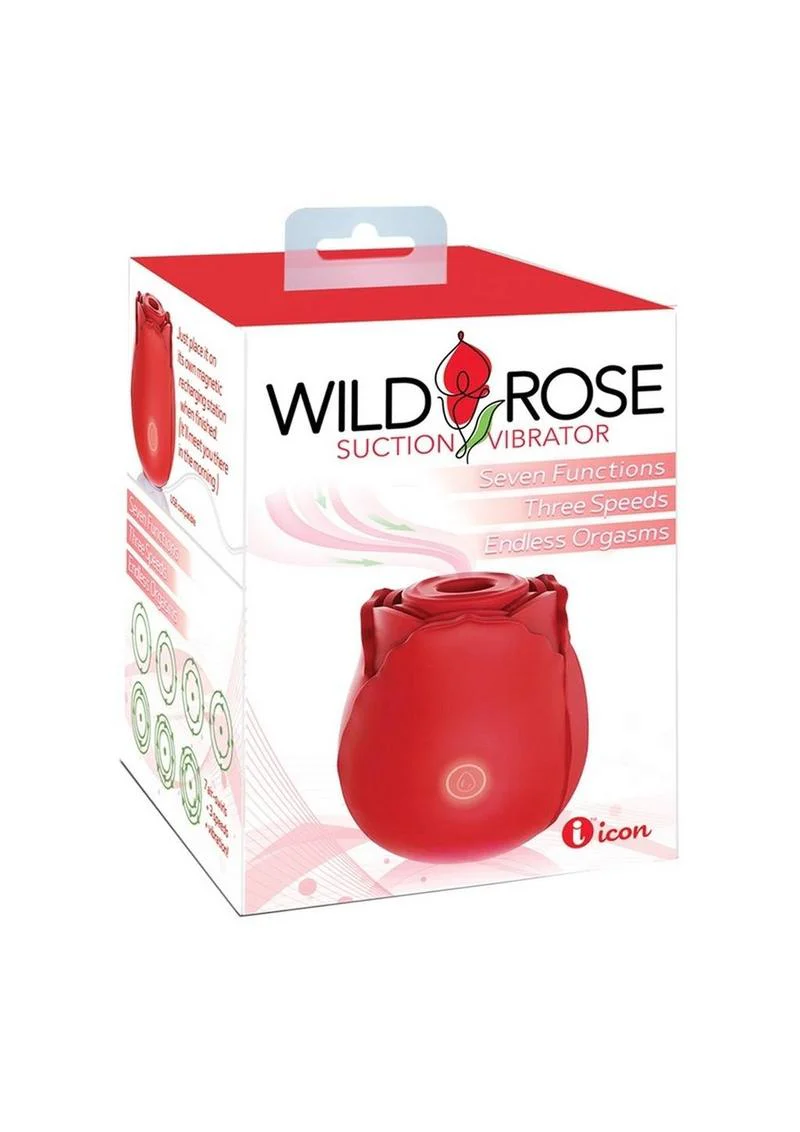 Wild Rose Classic Rechargeable Silicone Clitoral Stimulator with Suction - Image 2