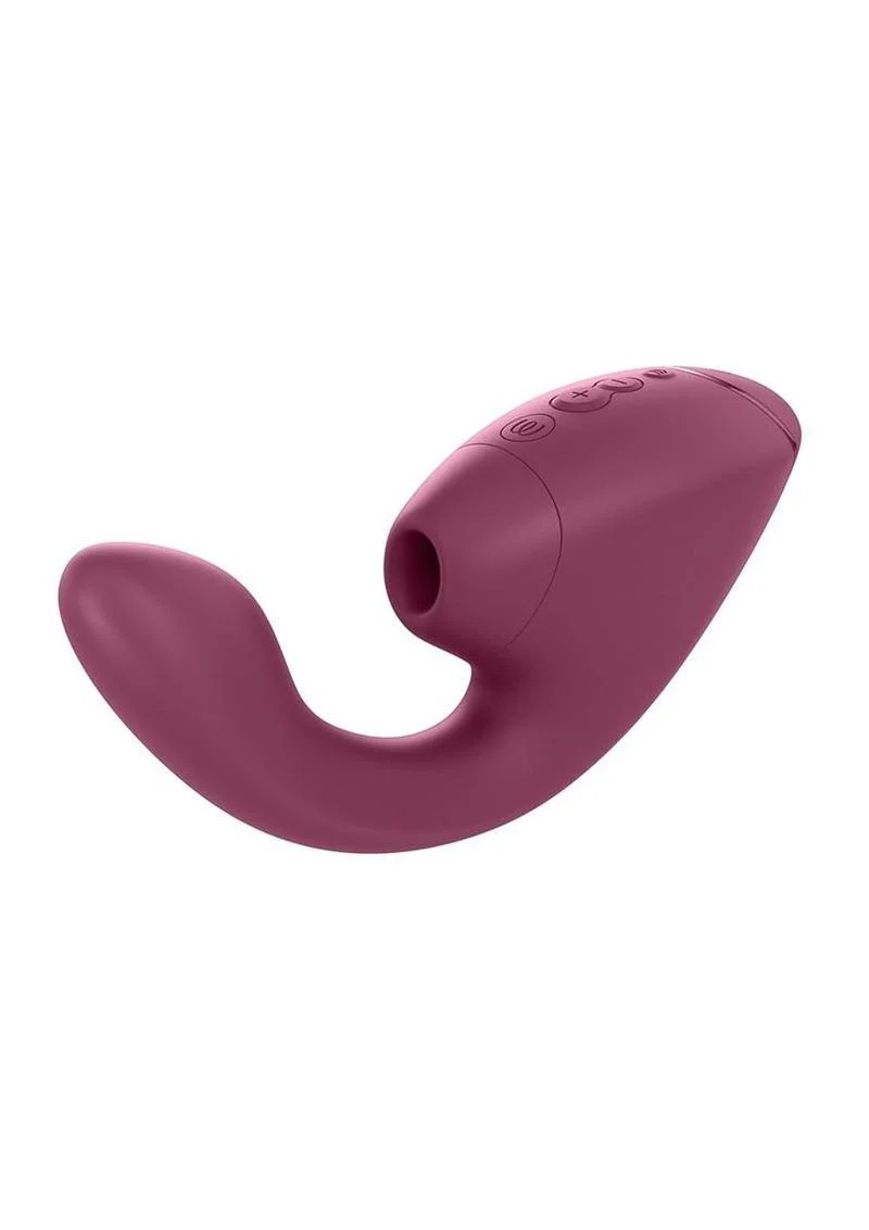 Womanizer Next Duo Rechargeable Silicone Dual G-Spot and Clitoral Stimulator - Dark