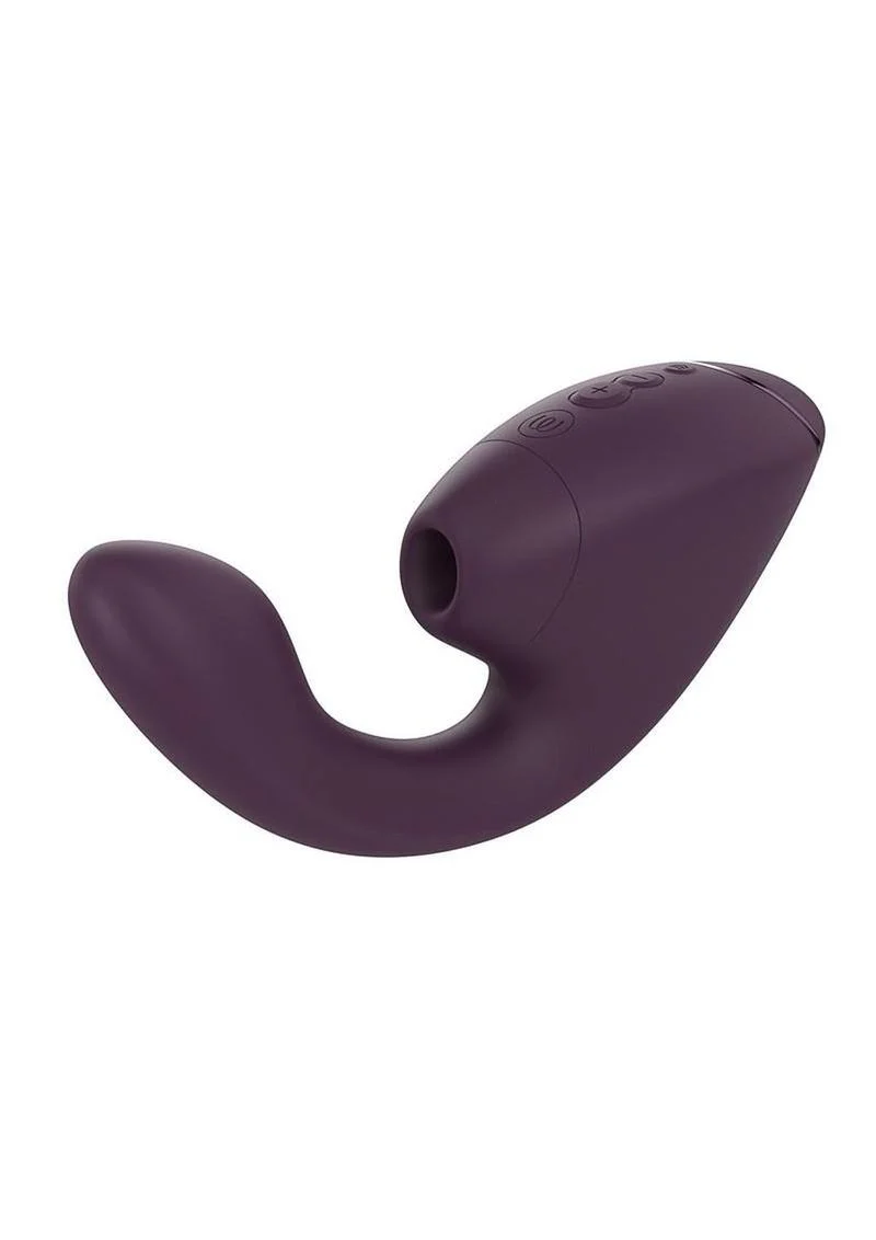 Womanizer Next Duo Rechargeable Silicone Dual G-Spot and Clitoral Stimulator - Dark - Image 2
