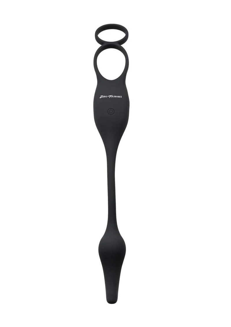 Zero Tolerance Plug and Tug Rechargeable Silicone Anal Plug and Cock Ring