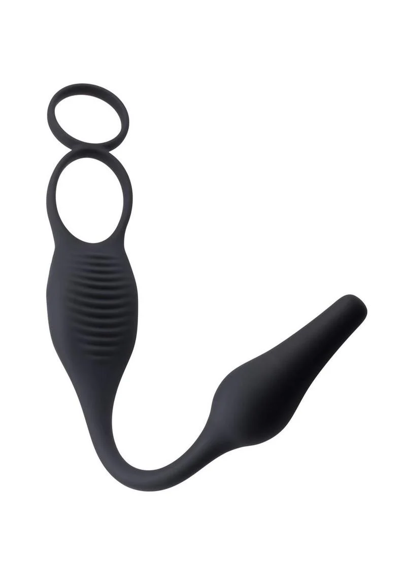 Zero Tolerance Plug and Tug Rechargeable Silicone Anal Plug and Cock Ring - Image 3