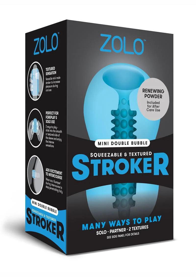 ZOLO Squeezable Mini Double Bubble Masturbator - Image 3